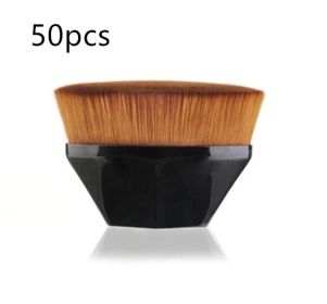 Foundation Brush BB Cream Makeup Brushes Loose Powder Brush Flat Kit (Option: Black1 50pc)